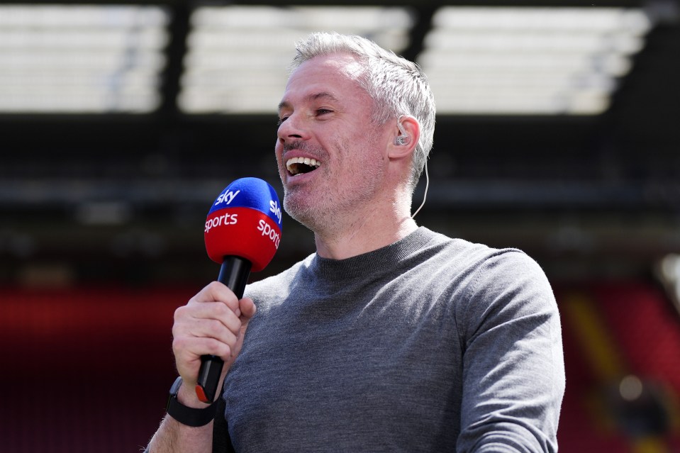 Jamie Carragher wastes no time trolling Gary Neville over outlandish season prediction after Man Utd’s shock Grimsby KO