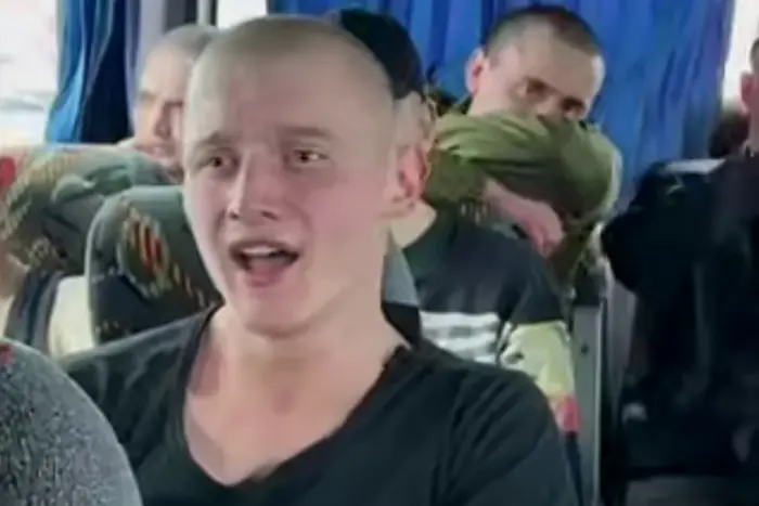 Released soldier sings 'Oh in the meadow the red guelder-rose'