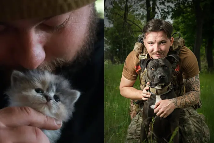 Генштаб ЗСУ показав зворушливі фото військових з тваринами