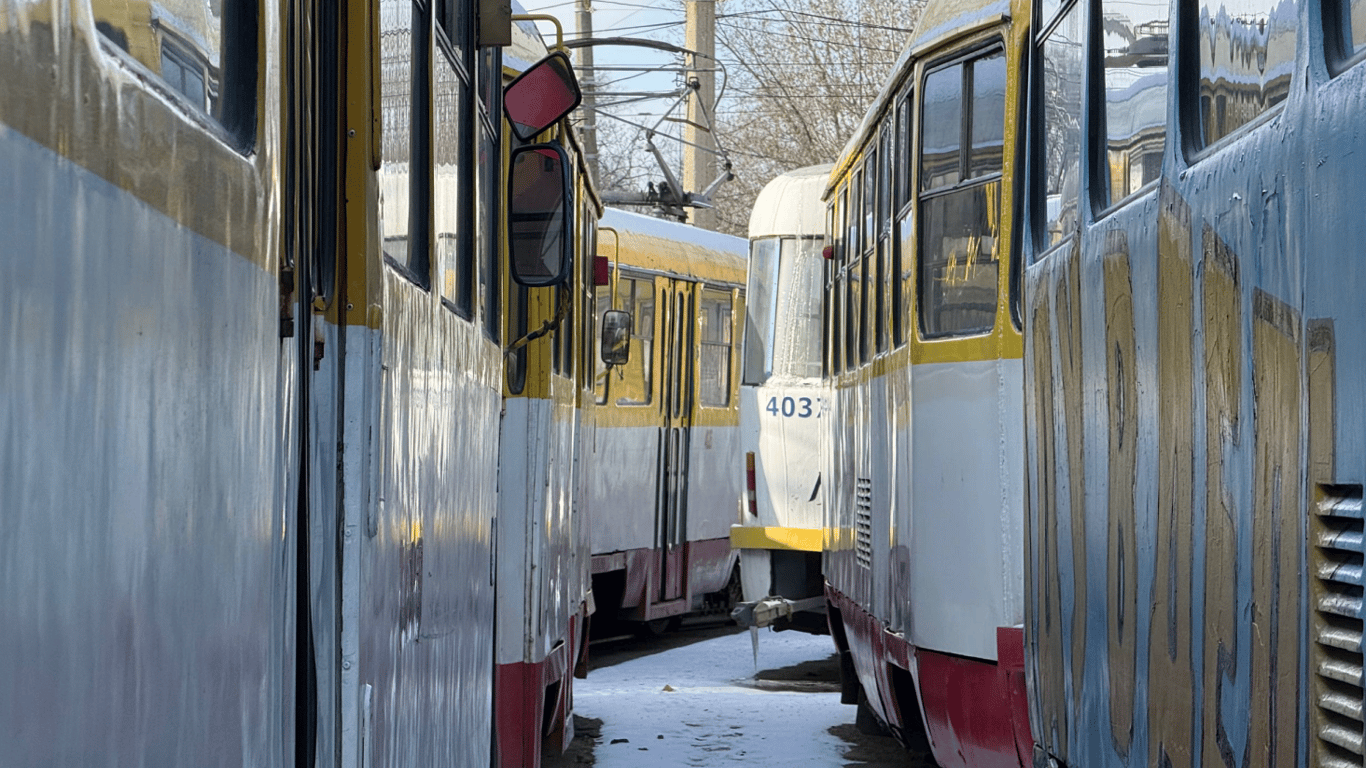 Одеса без трамваїв під час відключення