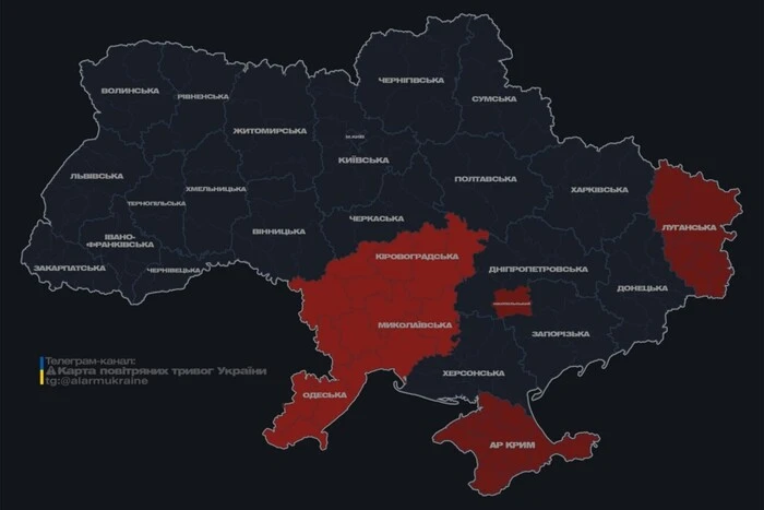Дроны над территорией Украины