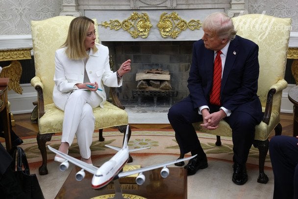 Мелоні та Трамп на зустрічі