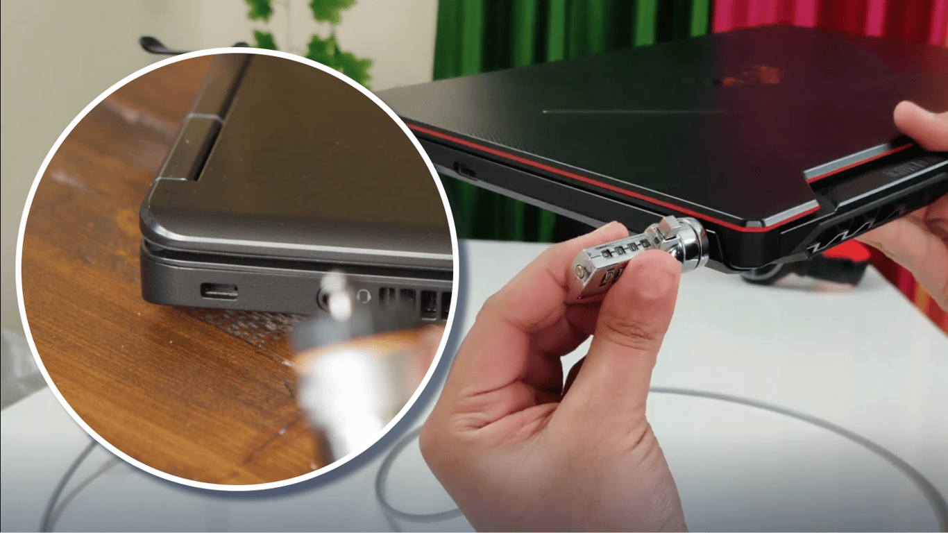 Kensington Security Slot on laptop