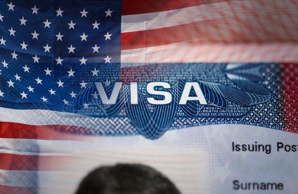 Символы визового контроля США