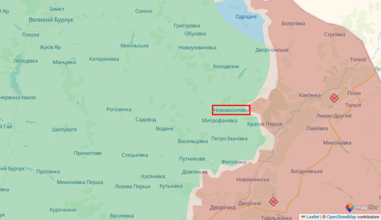 Ukraina dementuje utratę Nowowasyliwki: atak Rosjan odparty, są straty i jeńcy