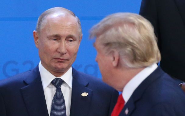 Трамп і Путін під час розмови