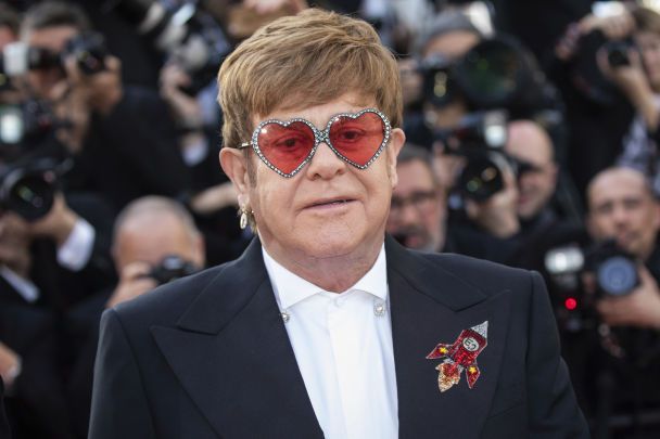 A New Family Portrait of Elton John on Display at London's National Portrait Gallery