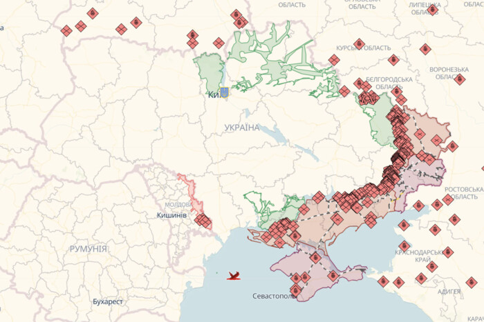 Online-Karte der Kampfhandlungen in der Ukraine vom 13. Februar: Situation an der Front