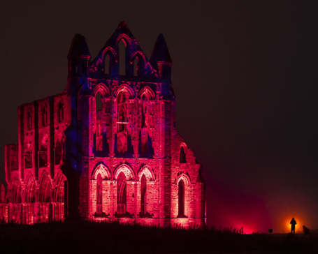 Terrifying Whitby Abbey and vampires