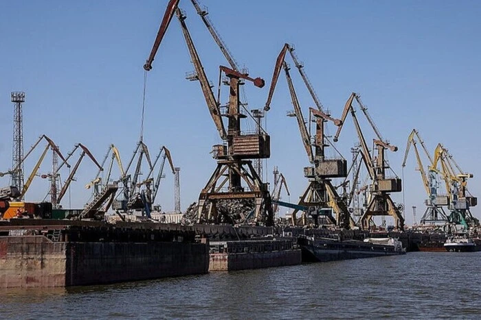 Destruction of port infrastructure in Odessa region