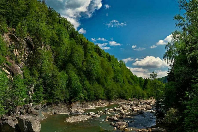 Was man im Winter, Herbst und Sommer in Jaremtsch sehen kann