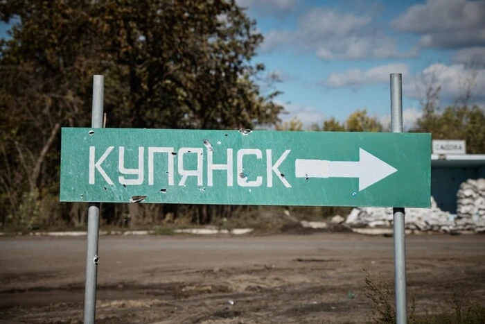 Near the store and market in Kupiansk