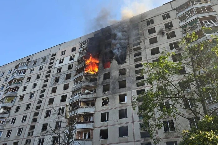 Attack area in Kharkiv