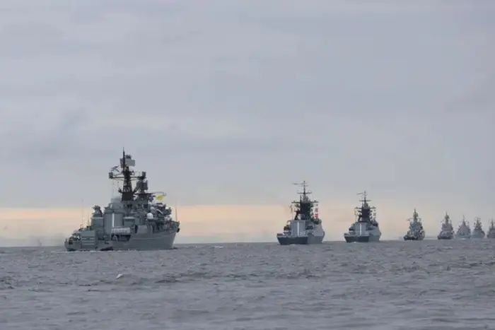 Russian military ships in the Black Sea