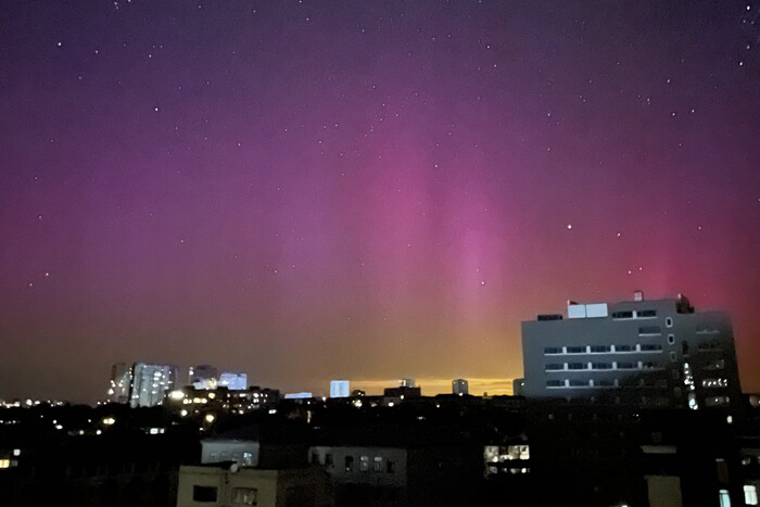 Polar lights above Ukraine