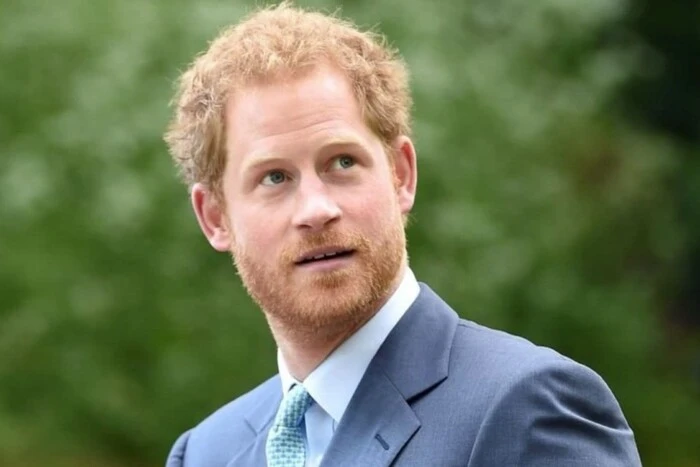 The photo of Prince Harry matches the news headline