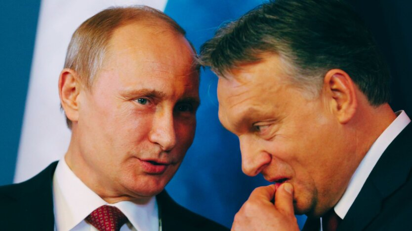 Prime Minister Viktor Orban and President Vladimir Putin at the meeting