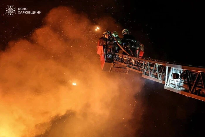 Occupants in residential building in Kharkiv