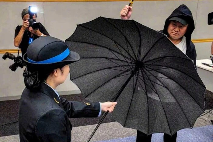 Unique umbrellas for protection against attackers