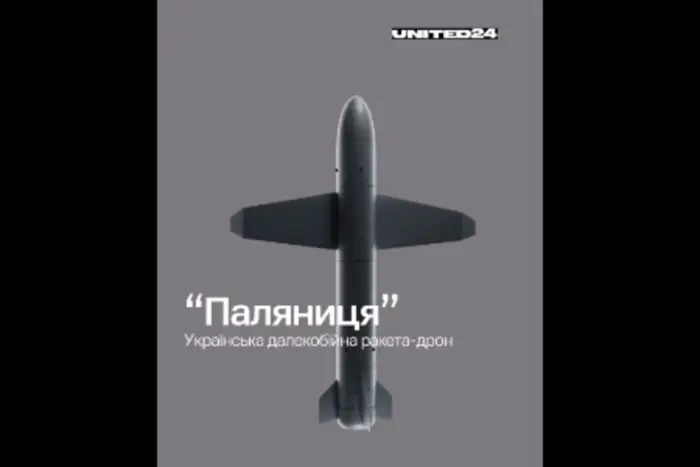 Image of Zelensky's «Palyanitsya» rocket-drone