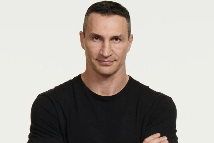 Depicted is boxer Vladimir Klitschko during a fight