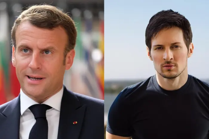 Emmanuel Macron and Pavel Durov