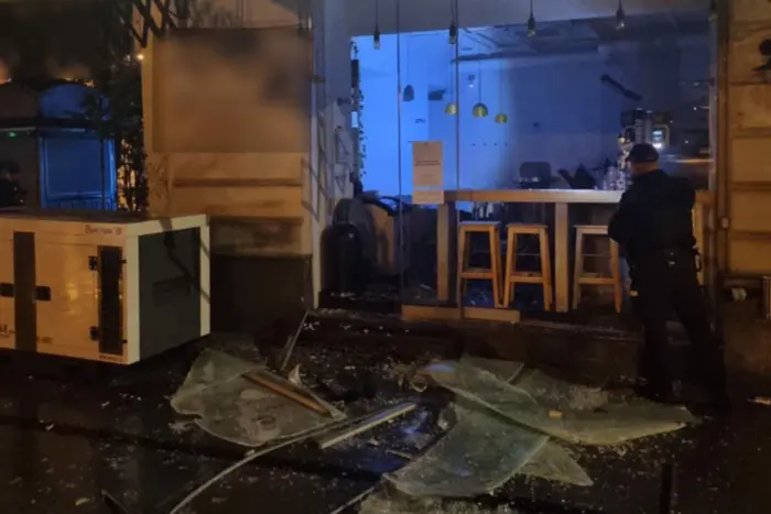 Man smashed military coffee shop