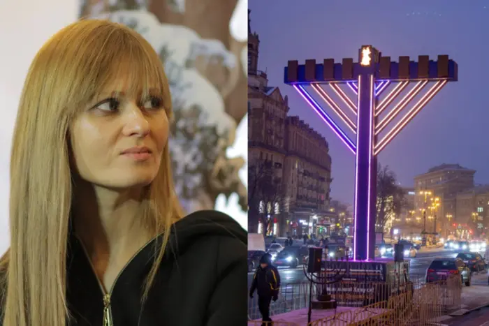 Chanukah w centrum Kijowa. Katia Chilly napisała post, który rozwścieczył Ukraińców