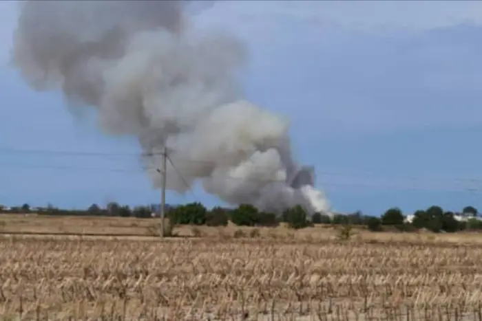 Crashed training plane in Bulgaria