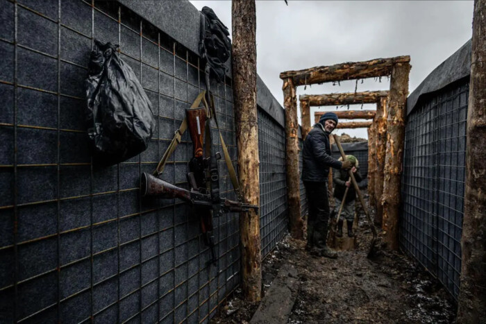 Construction of fortifications in Mykolaiv region