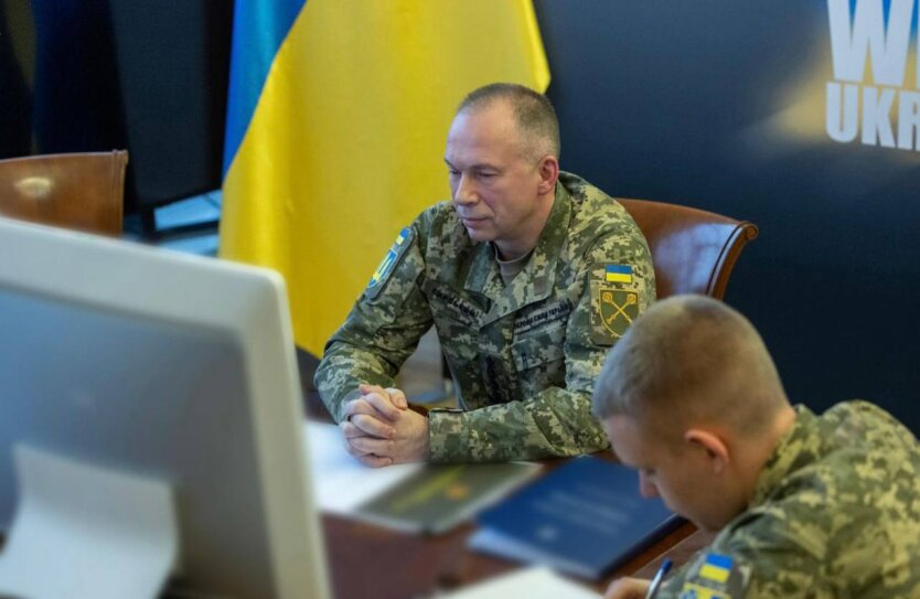 Andriy Syrskyi at the Ukraine-NATO Council meeting