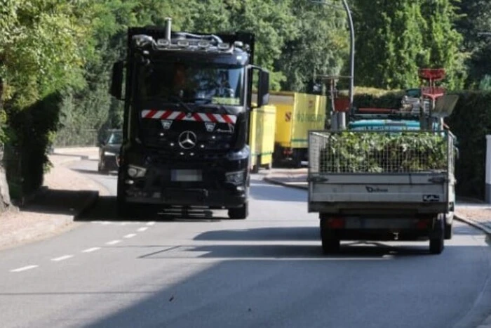 Велодорожка в немецком городе удалена