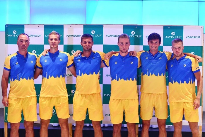 Davis Cup: poster of the Ukrainian national tennis team