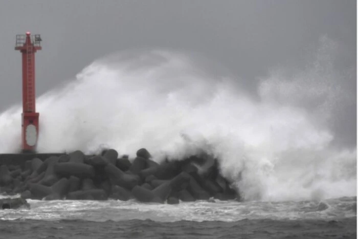 Typhoon Jongdari approaching China