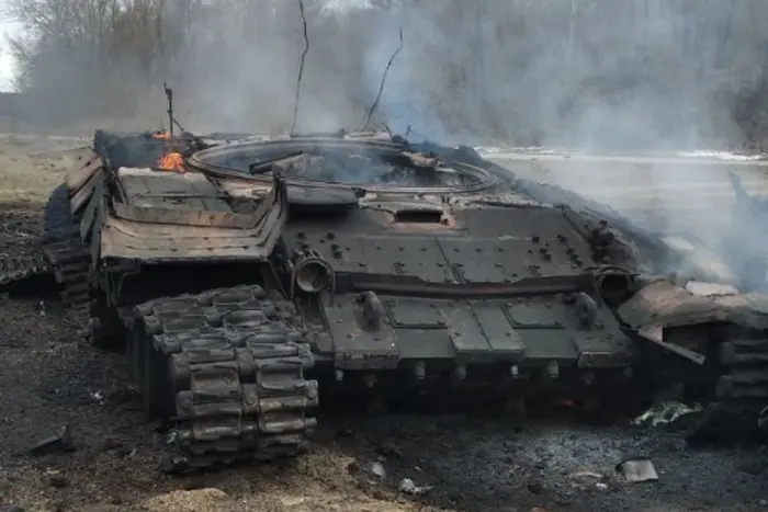 Image of Ukrainian army's victory