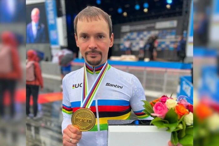 Ukrainian Paralympian becomes world champion in road cycling