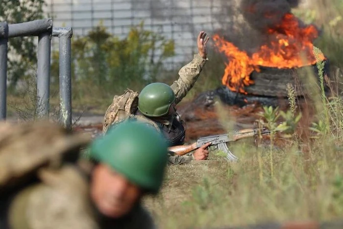 Солдати ЗСУ під час бою на Курщині