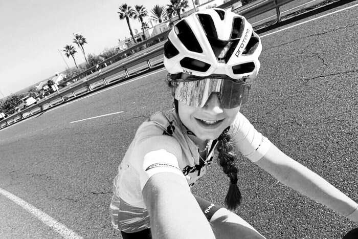 Young cyclist at the world championship