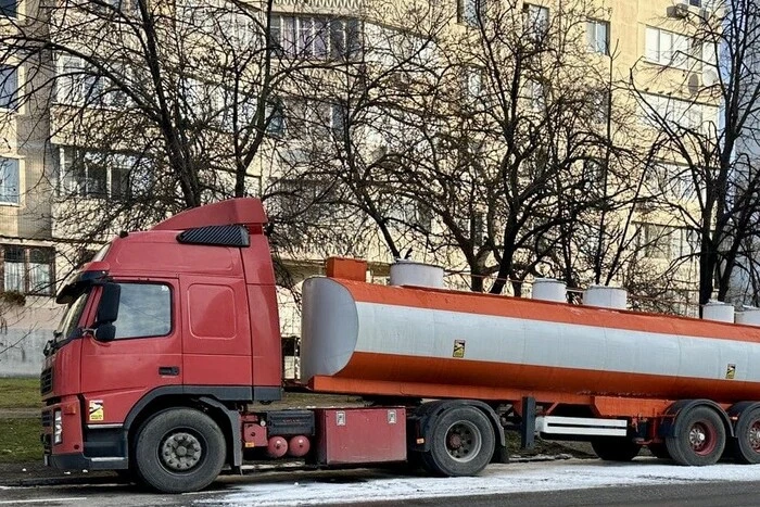 Грузовик огнем в Одессе