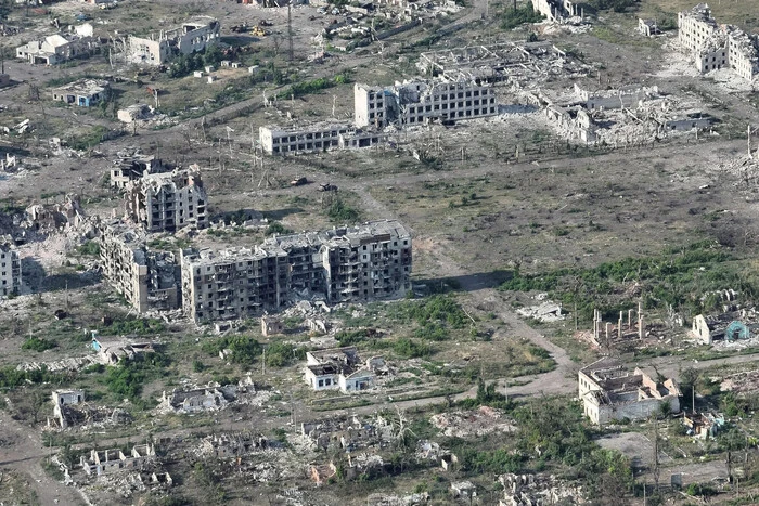 Destroyed Chasiv Yar, shown by the Ukrainian Armed Forces