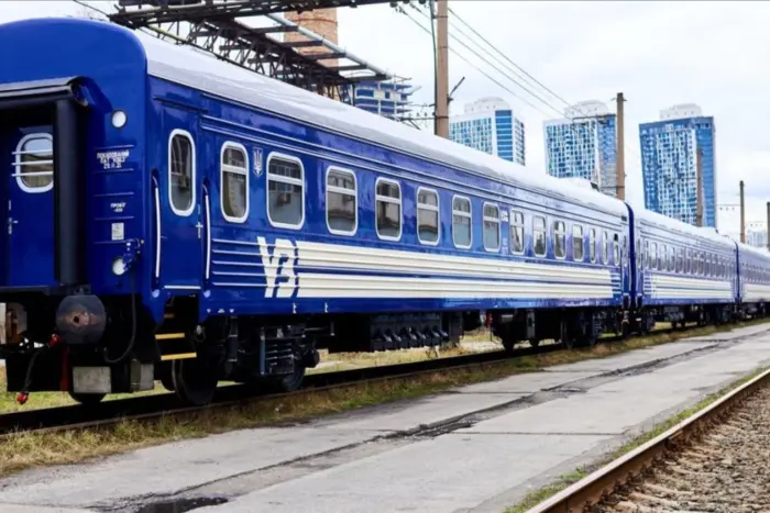 Damaged railway infrastructure object in Sumy region