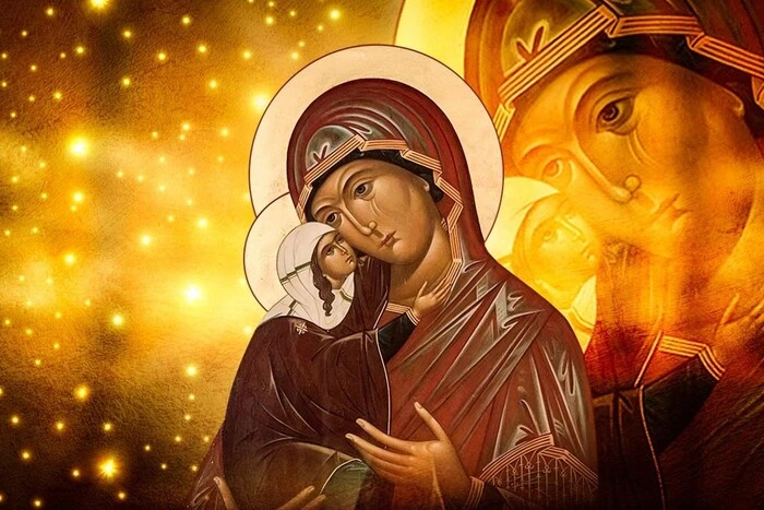 Christmas of the Blessed Virgin Mary: greetings on cards