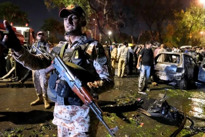 Terrorist attack near Karachi airport in Pakistan