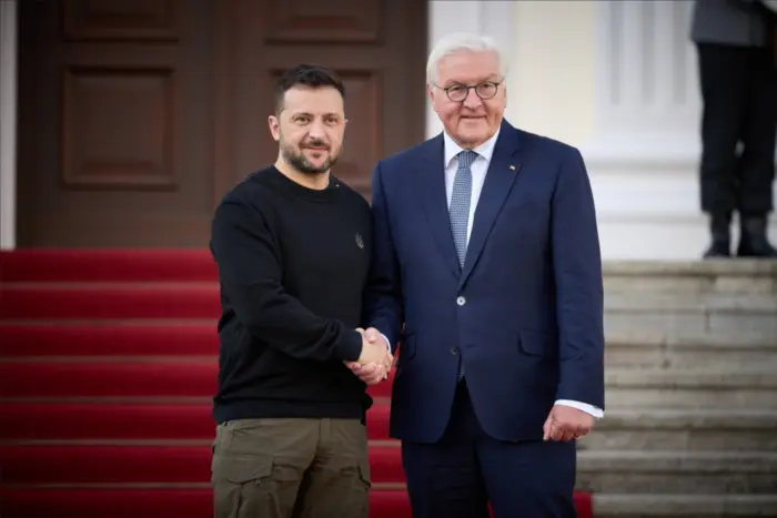 Zelensky meets with the Chancellor of Germany