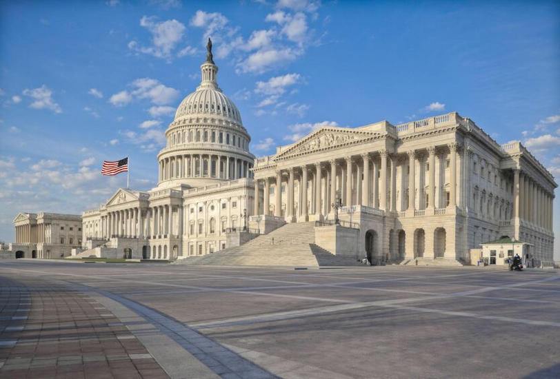 An image of the Washington Capitol, where the parties of Congress gather