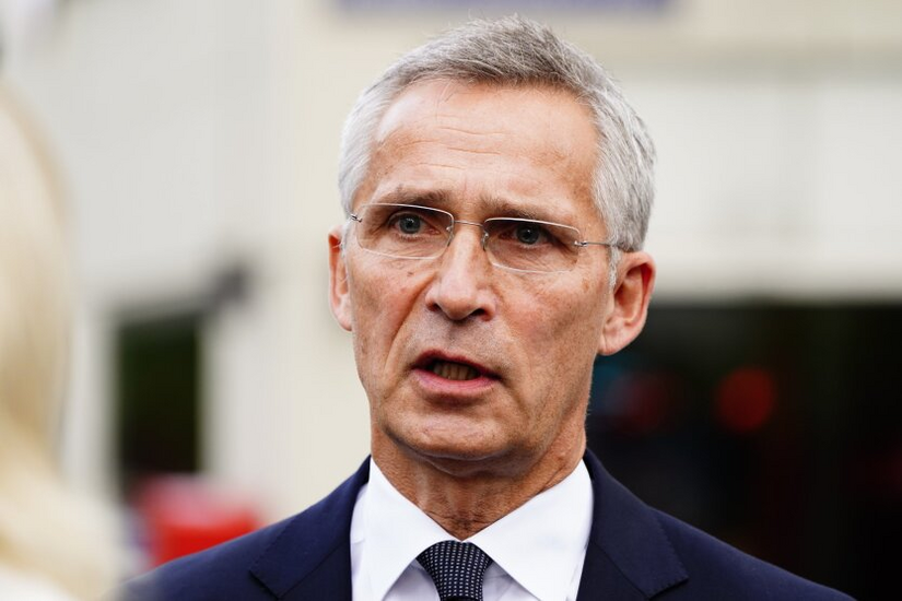 Stoltenberg during his speech