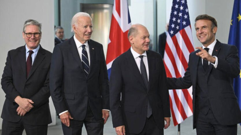 CBS Summit in Germany: Biden, Scholz, Macron, Starmer confirm unity with Ukraine