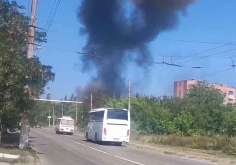 Accident at military equipment depots in Horlivka