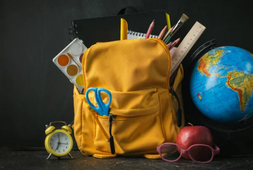 School supplies, clothing, gadgets