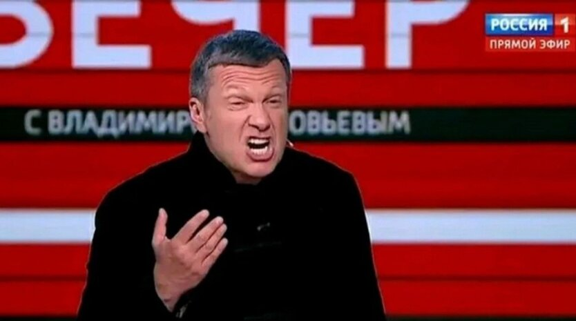 Solovyov in attack of hysteria